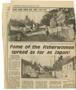 Newspaper article on Llangwm Pembrokeshire